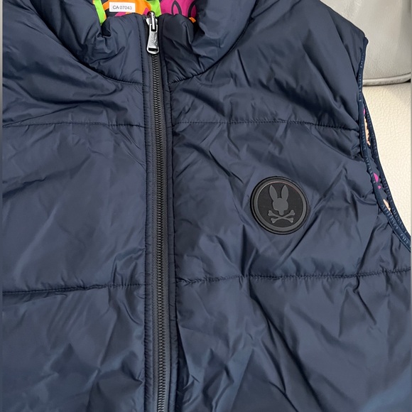 NWT - Psycho Bunny Men’s Reversible Puffer Vest - Size XL - Picture 7 of 14